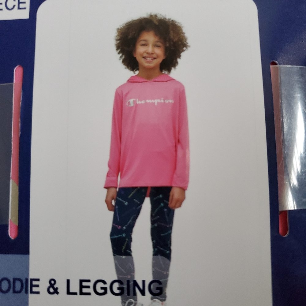Champion Girl's 2 Piece Hoodie & Legging Active Set Size 14